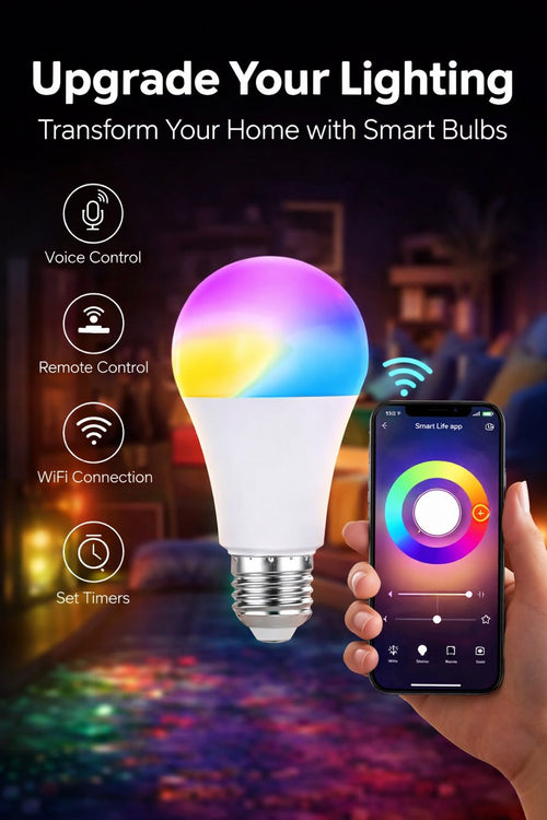 Smart RGB Color Changing LED Bulb 15W with App & Voice Control
